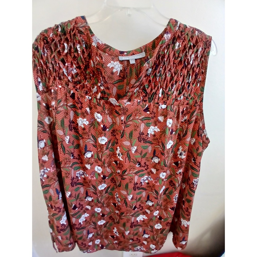 Daniel Rainn Womens Tank Top Plus Sz 2X Sleeveless Print Top